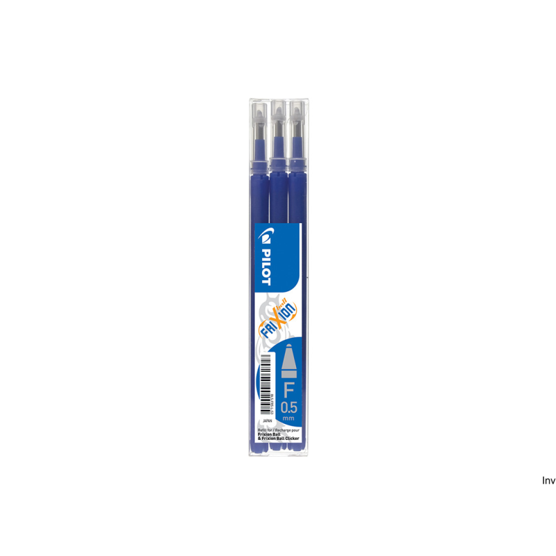Wkład FRIXION BALL/CLICKER 0.5 niebieski PIBLS-FR5-L-S3-E PILOT opakowanie 3szt.